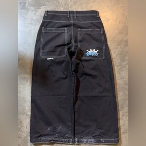 JNCO Men's Twin Cannon 1101 Wide-Leg Jeans 1990s Vintage, US Size 36x32